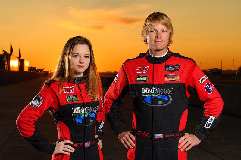 Straus and co-driver Connor Bloum. Photo credit: Wes Duenkel, used with permission